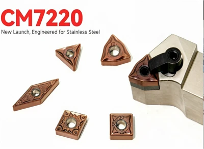 CM7220 Carbide snúningsinnlegg fyrir ryðfríu stáli